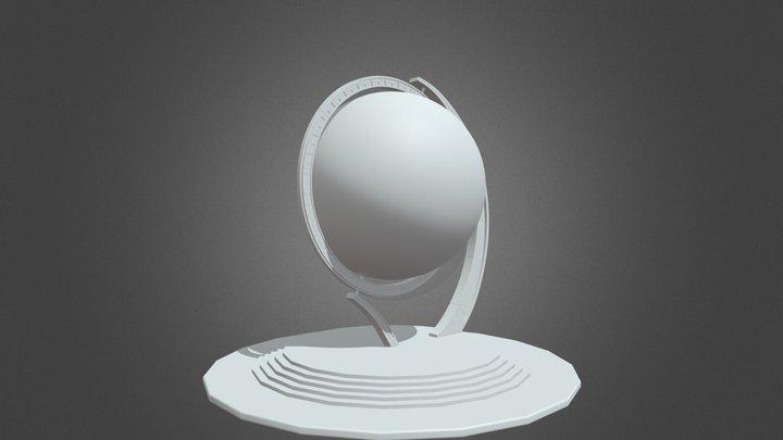Big Globe Without Textures 3D Model