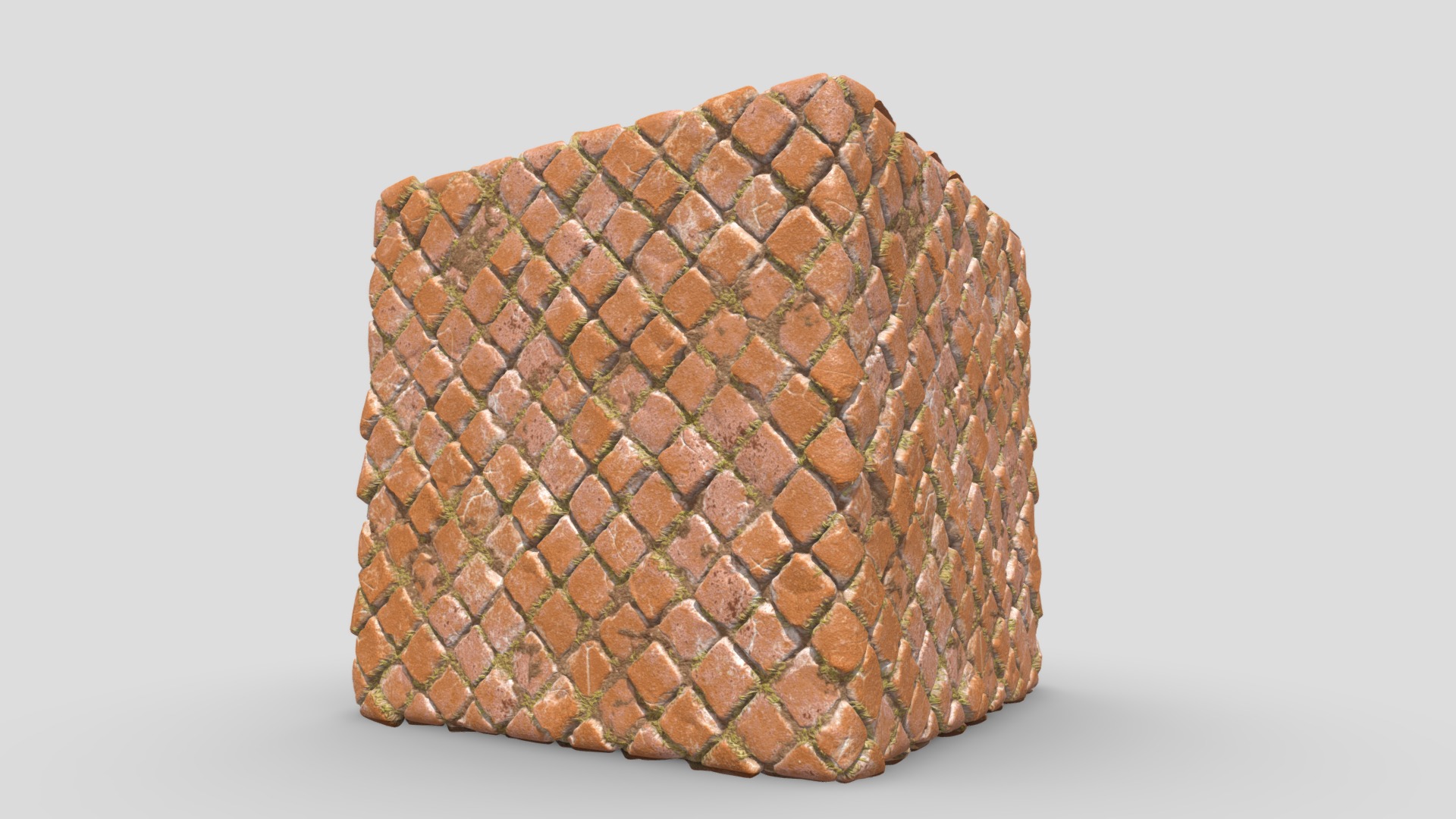 3D model Cobblestones – Substance Designer - This is a 3D model of the Cobblestones - Substance Designer. The 3D model is about a brown and white object.