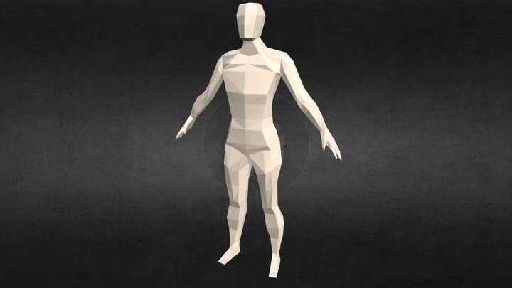 Low Poly Body 3D Model
