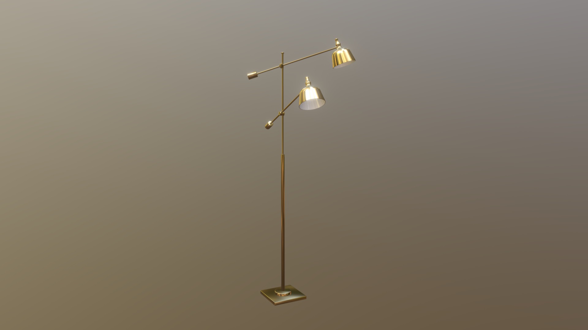 3D model Lamp 18 - This is a 3D model of the Lamp 18. The 3D model is about a light fixture on a pole.