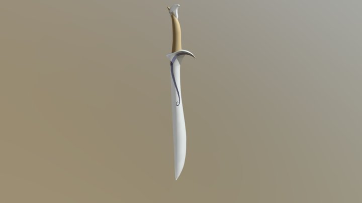 Goblin cleaver Sword 3D Model