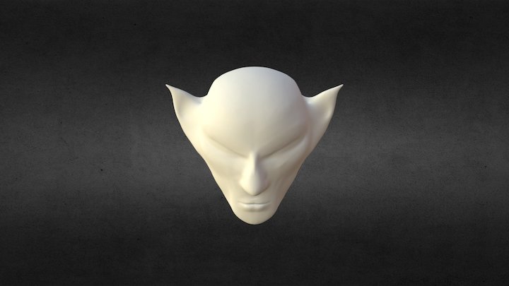 Man Beast Head Freak 3D Model