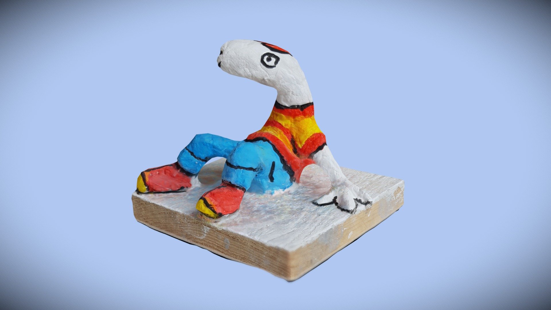 small clay sheep