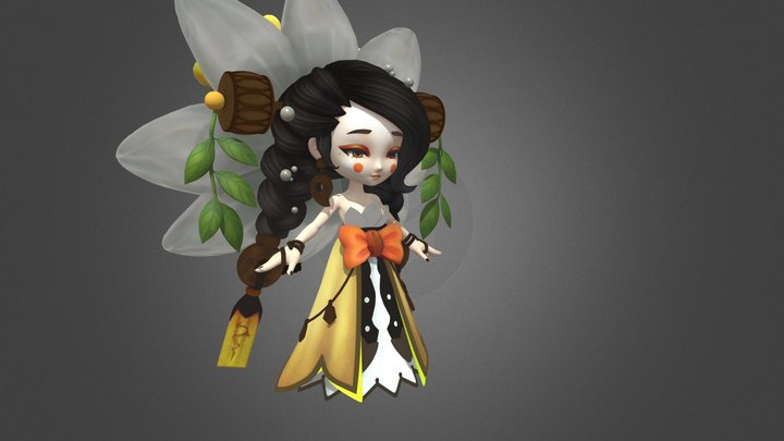 師父有妖氣_曇花女神HighPoly 3D Model