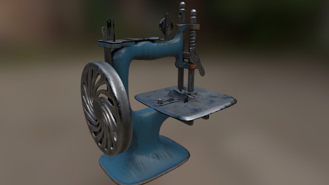 Old Sewing Machine [v.2] 3D Model