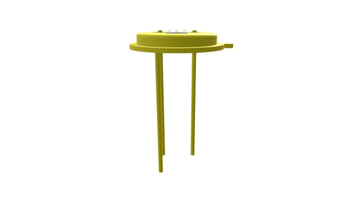 Pyroelectric Detector Bottom Can with Dielectric 3D Model