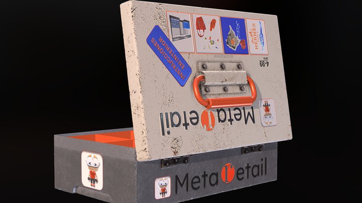 Metaretail: Caja Ejercicio 1 - Esc Herm-es pool – Gratis 3D-model STL