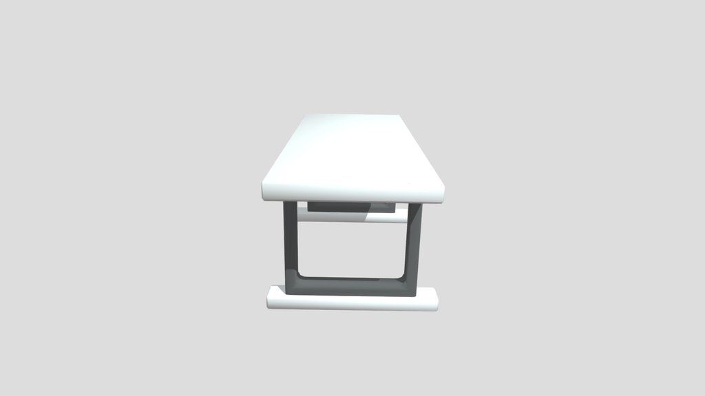 White Table - Low Poly Furniture