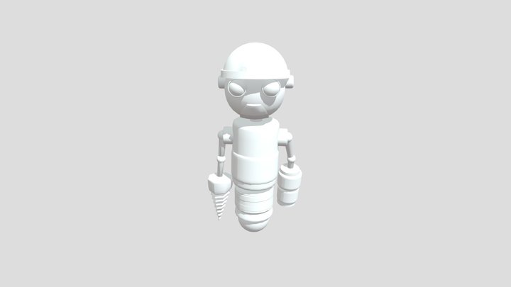 Robot Idle Animation 3D Model