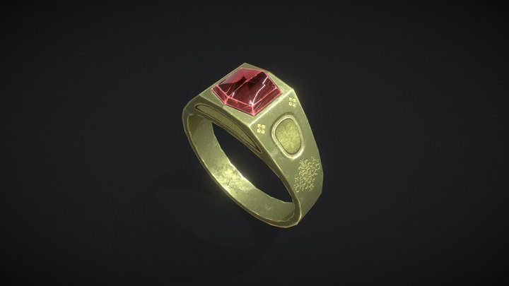 Ring concept lowpoly – Modello 3D gratuito STL