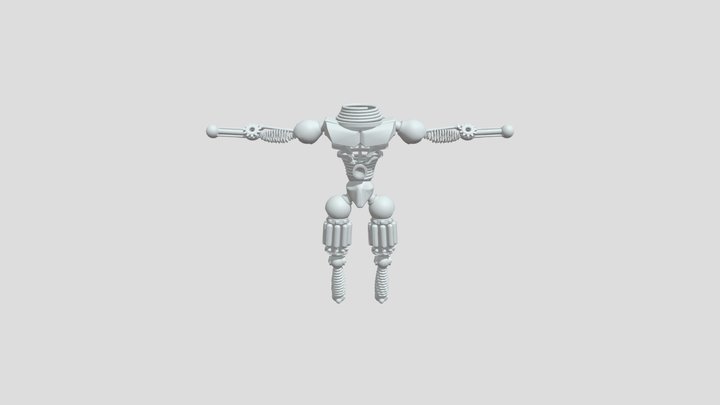 Sucata Personagem Antagonista 3D Model