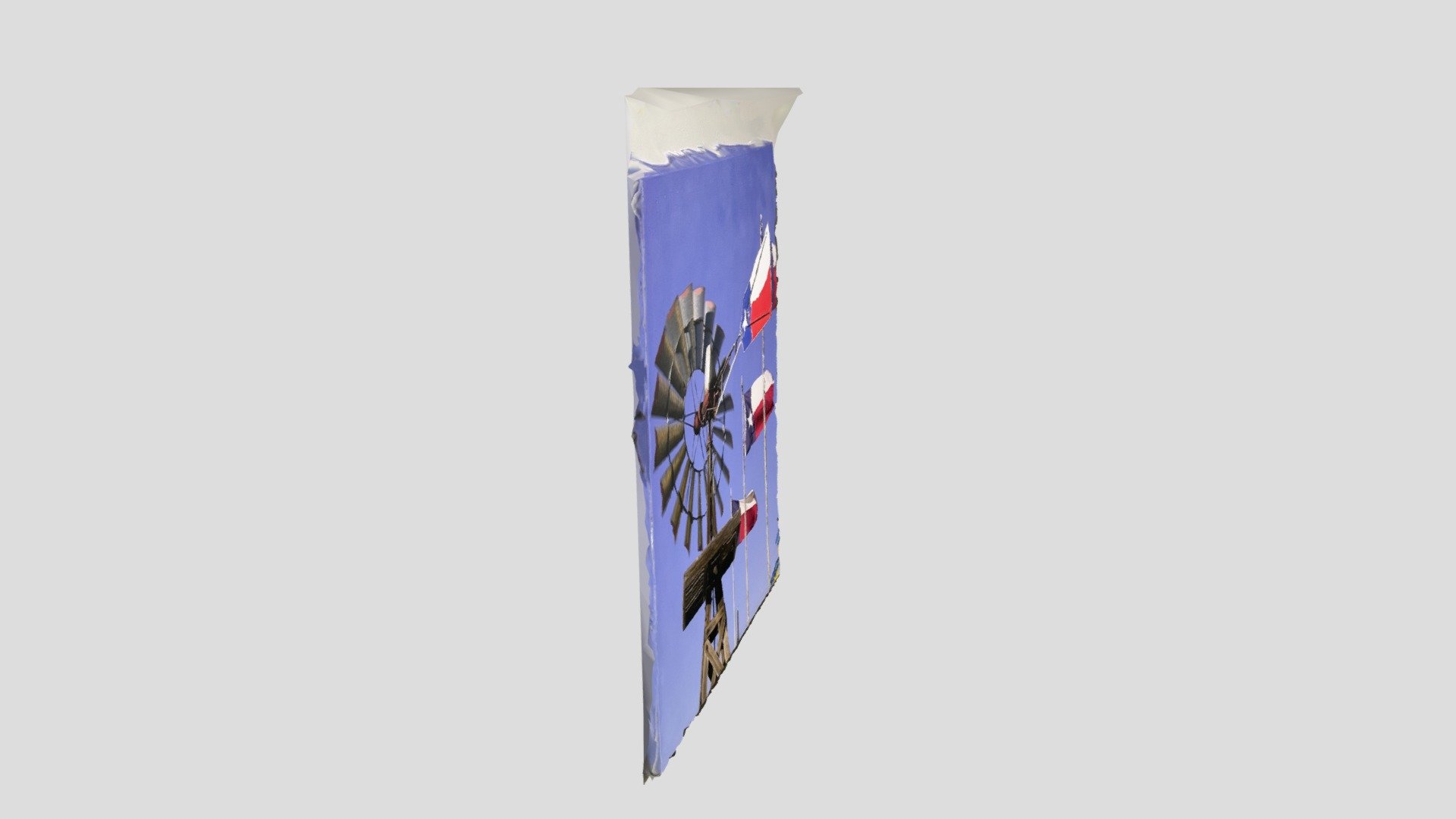 Texas windmill canvas