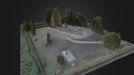 A zeleméri középkori templomrom 3D Model