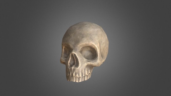 B2C1 Sabino Luca Skull Low 3D Model