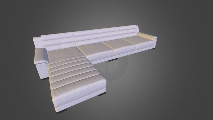 Triple sofa 3D Model