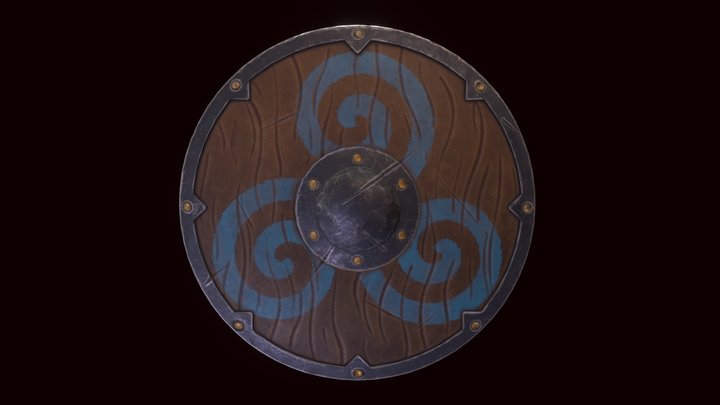 Viking Shield 3D Model