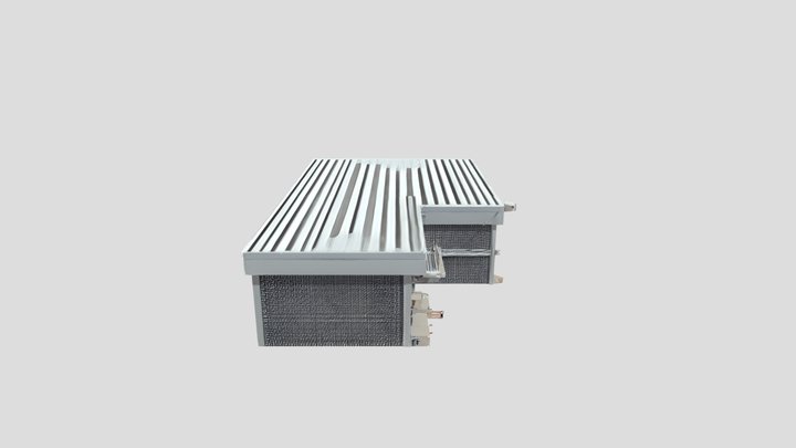 orange and gray building 3D Model
