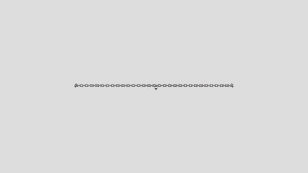 A Steel Chain On A Curve