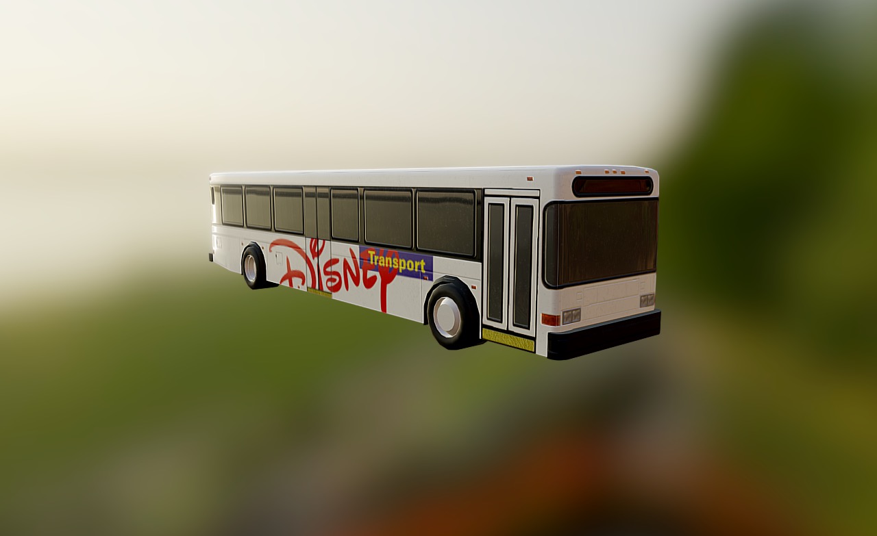 Walt Disney World Bus - Download Free 3D model by Walt's Digital World ...