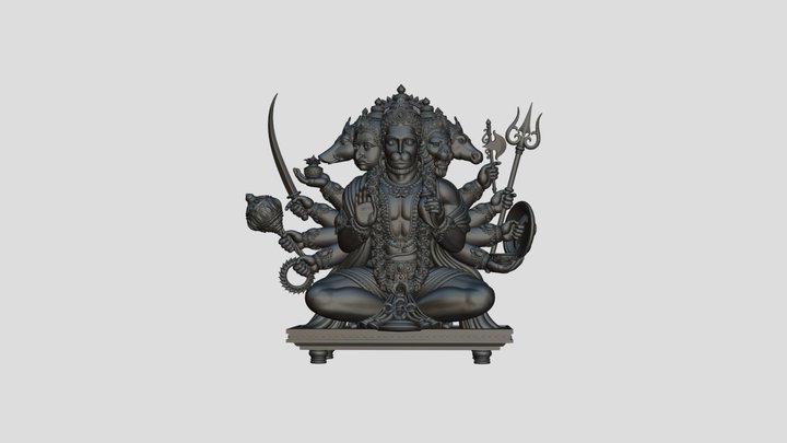 PANCHMUKHI HANUMAN 3D Model