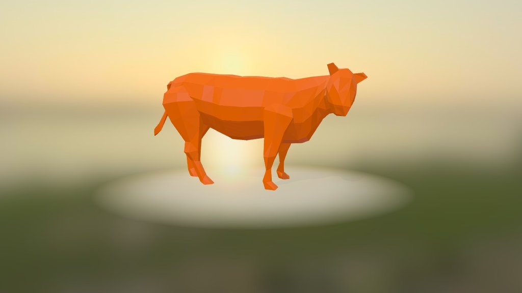 Low Poly Cow