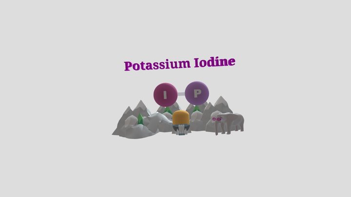 Potassium Iodine Nicole 3D Model