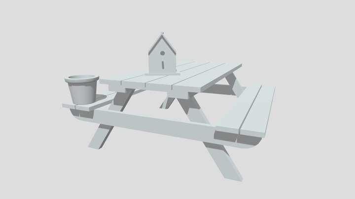 Grandma's house - 3 Simple props 3D Model