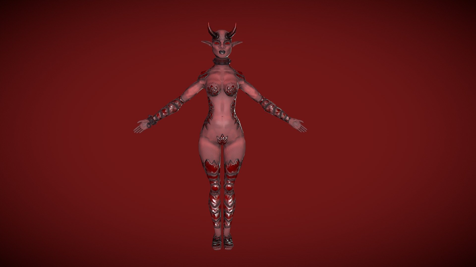 Demon Girl / Succubus - 3D model by KabalArts (@kabalarts) [9a7bb51]