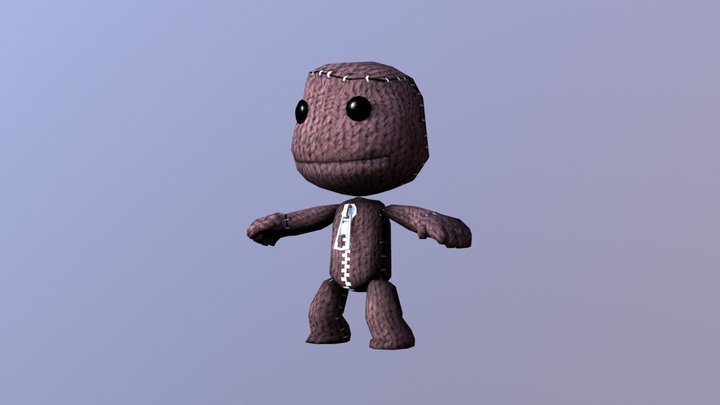 Play Station 3 - Little Big Planet - Sackboy 3D Model