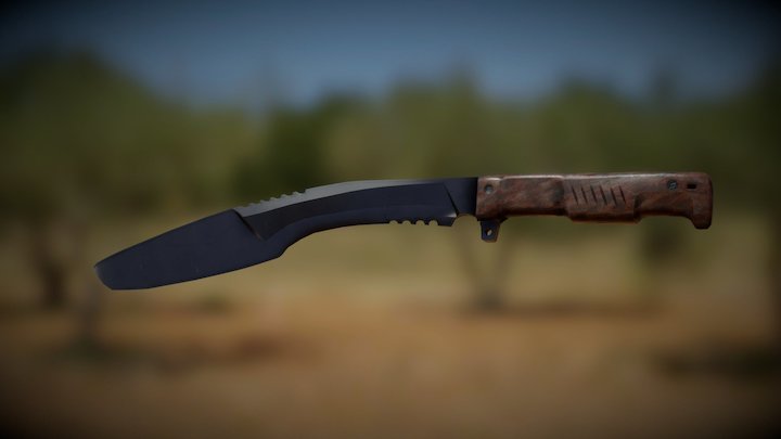 Kukri Knife 3D Model