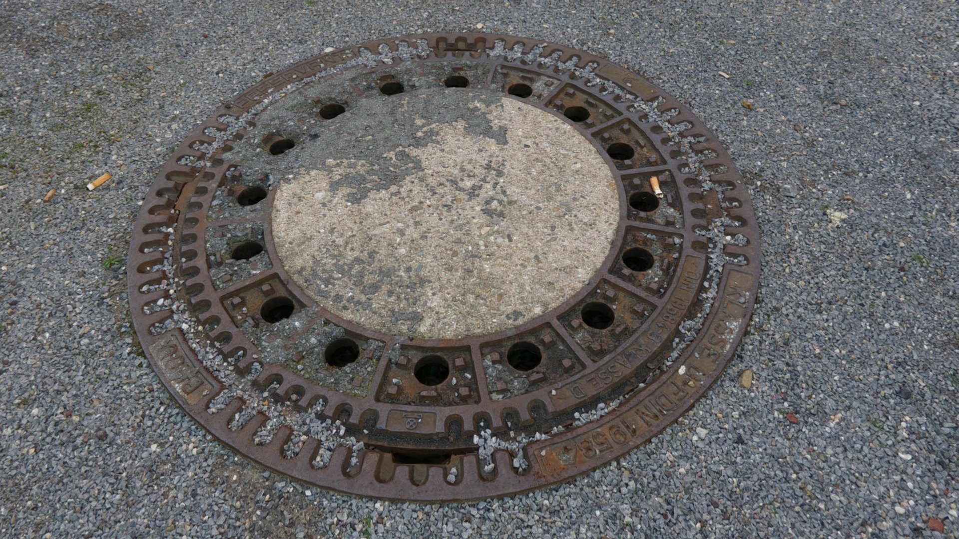 Sewer Cover Scan, Gullideckel