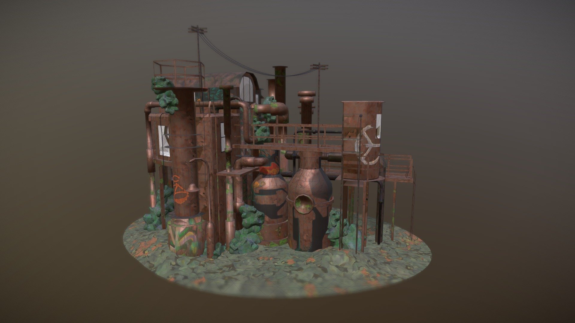 Factory 1 - 3D model by kkristysk [9a7fa5d] - Sketchfab