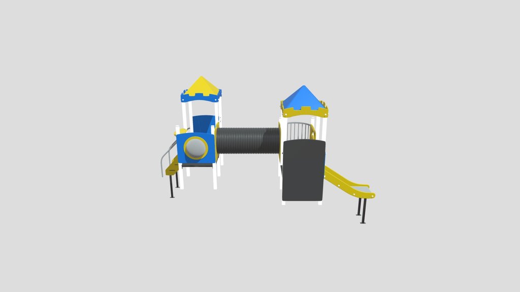 Blue And Yellow Playground Set