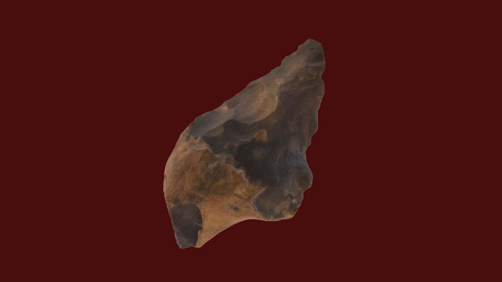 3D model Flint Axe - This is a 3D model of the Flint Axe. The 3D model is about a close-up of a rock.