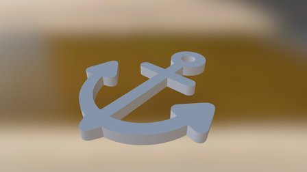 Anchor Keychain 3D Model