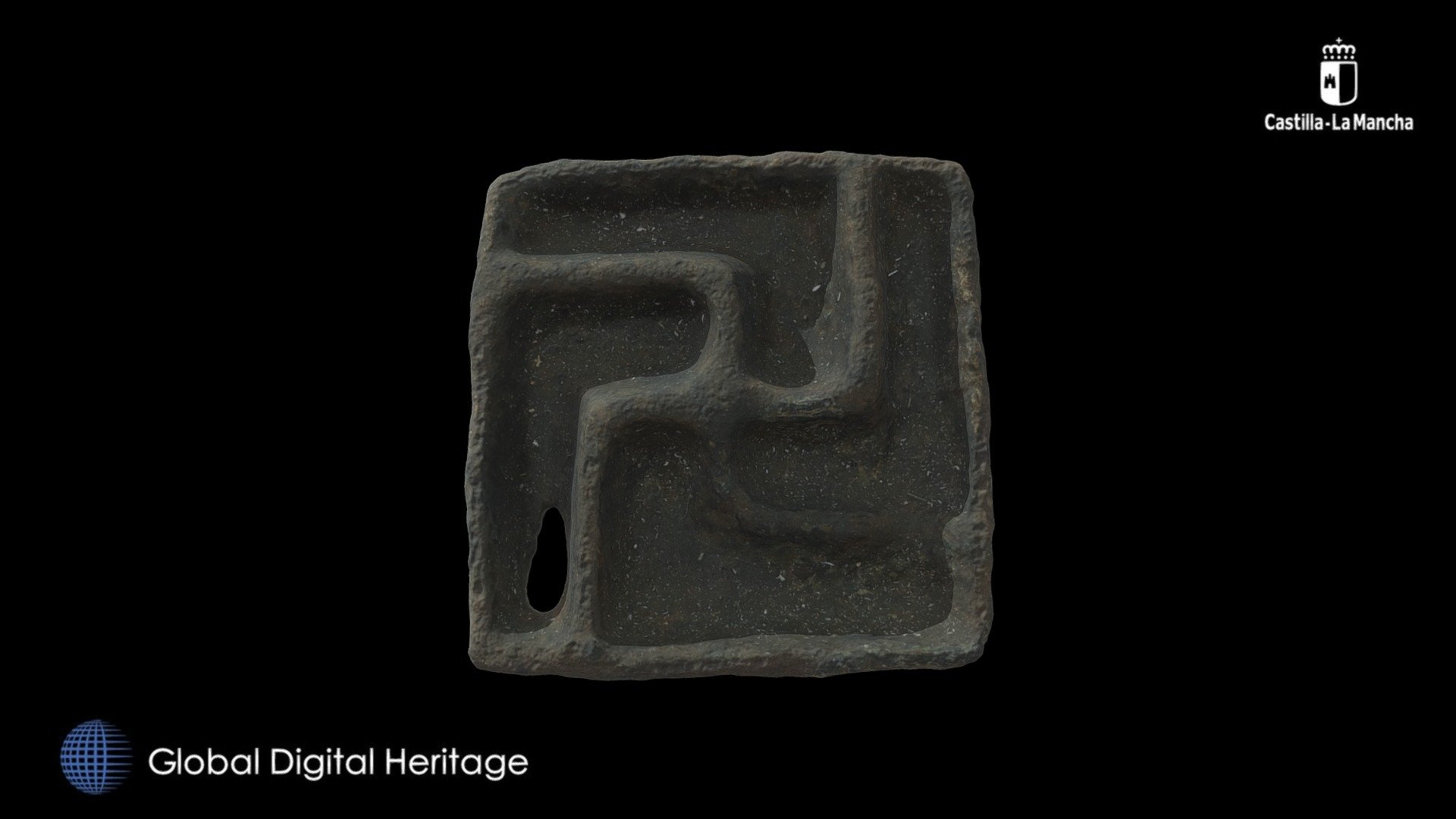 Bronze button, Cerro de las Cabezas Download Free 3D model by Global