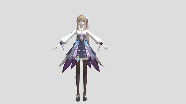 Dana (Star Savior) model raw 3D Model