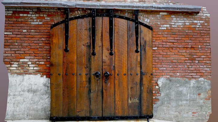 Warehouse Door - Low-poly 3D Model