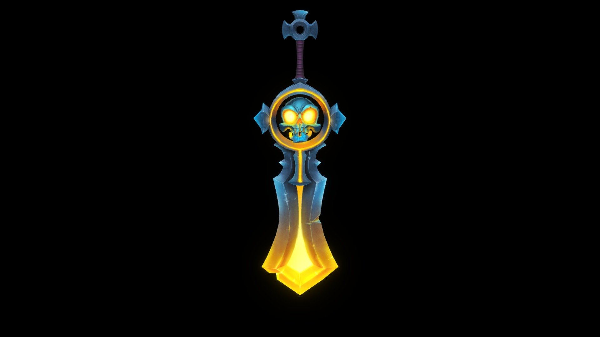 World Of Warcraft inspired Skull Sword (Non PBR) - 3D model by taialt ...