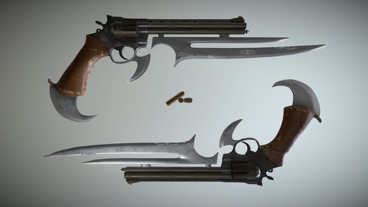 Gun-Blade 2 3D Model