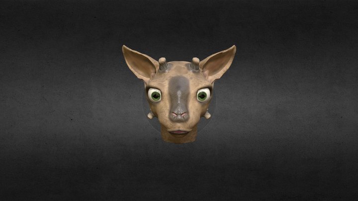Animal Head sculped 3D Model