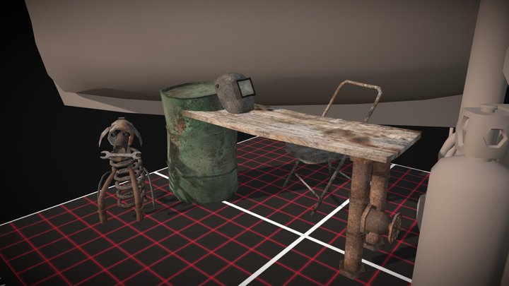 DAE 5 Finished props - RUSTBORN (Unfinished) 3D Model