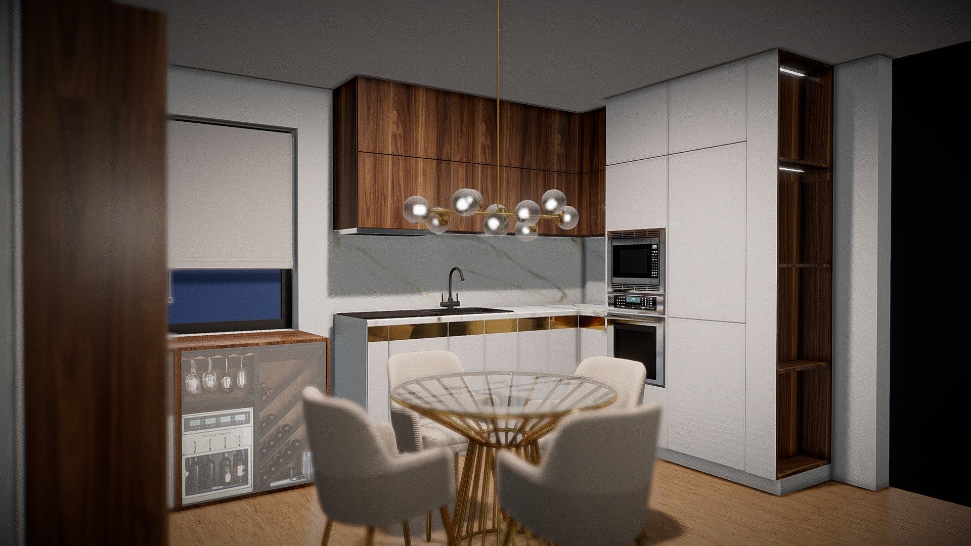 River Interior Design - Randare living bucătărie - 3D model by ...