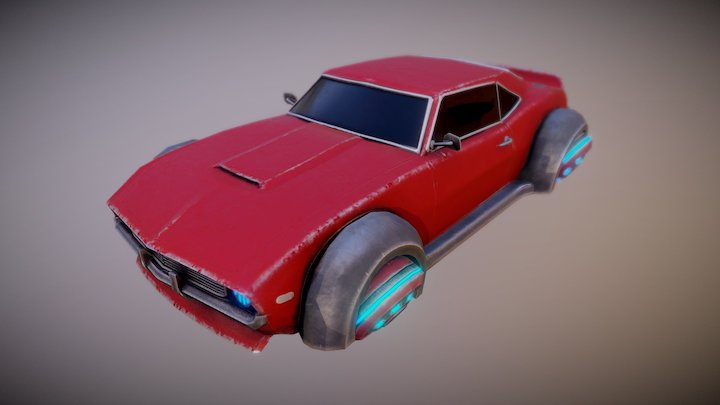 Futuristic Camaro SS 69 (Overwatch Style) 3D Model