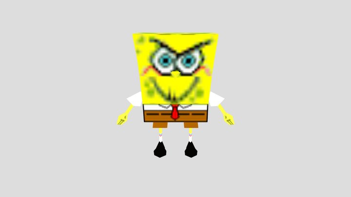 Custom Face SpongeBob (Early model for ps1)