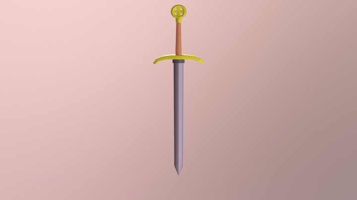 espada templario 3D Model