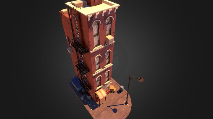 Urban Toon City WIP 3D Model