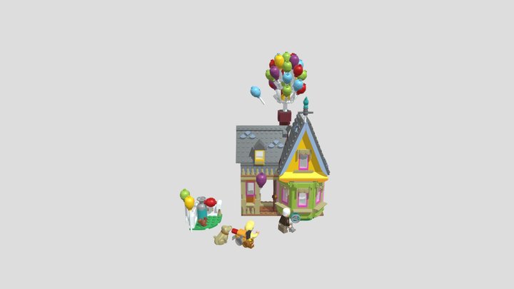 LEGO Disney Up House 3D Model