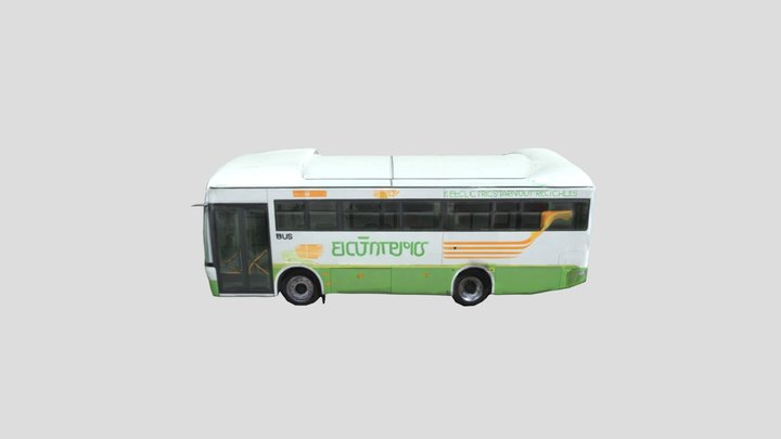 Golden Arrow Electric Bus 3D Model