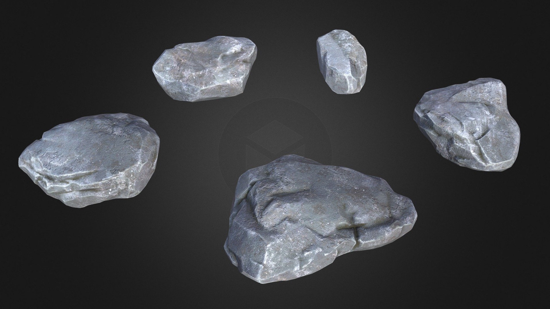 Asian Creek Rocks - 3D model by ZXY_618 [9a8deed] - Sketchfab